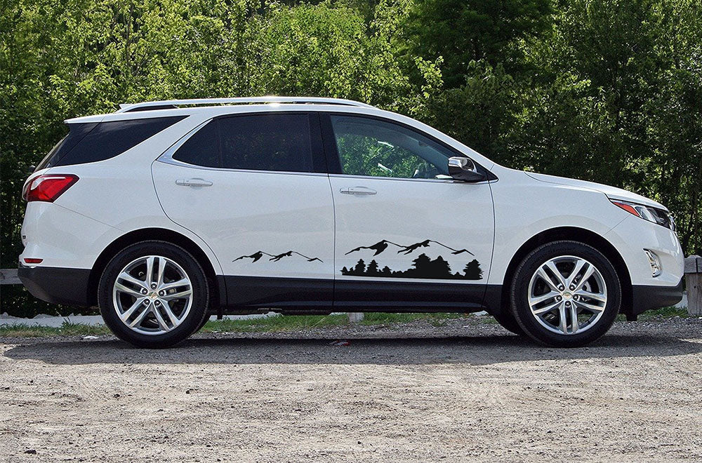 Side Mountains Graphics Vinyl Decals Compatible with Chevrolet Equinox - Image 3