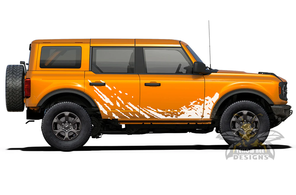 Side Mud Splash Graphics Vinyl Decals Compatible with Ford Bronco - Image 3