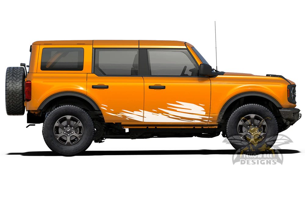 Side Mud Splash Graphics Vinyl Decals Compatible with Ford Bronco - Image 3