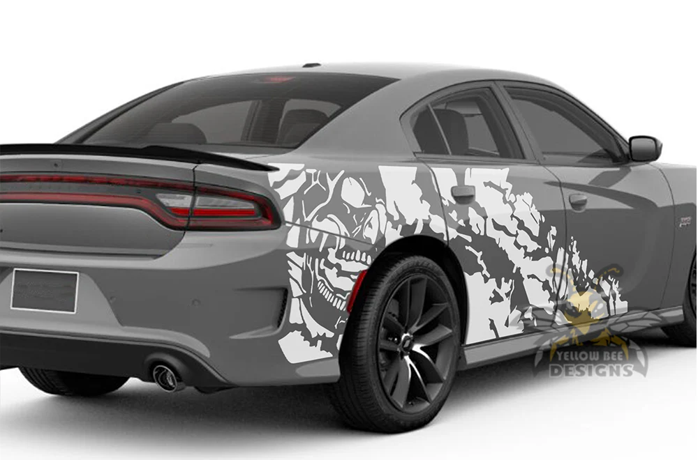 Side Nightmare Graphics Vinyl Decal Compatible with Dodge Charger - Image 2