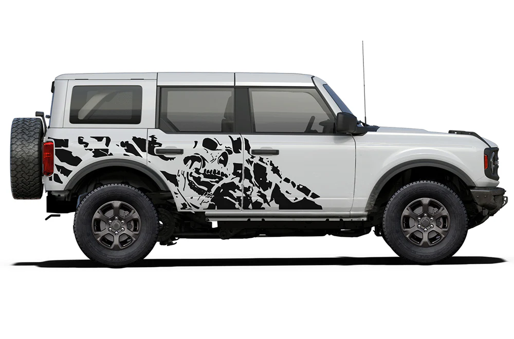 Side Nightmare Graphics Vinyl Decals Compatible with Ford Bronco