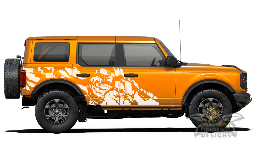 Side Nightmare Graphics Vinyl Decals Compatible with Ford Bronco - Image 3