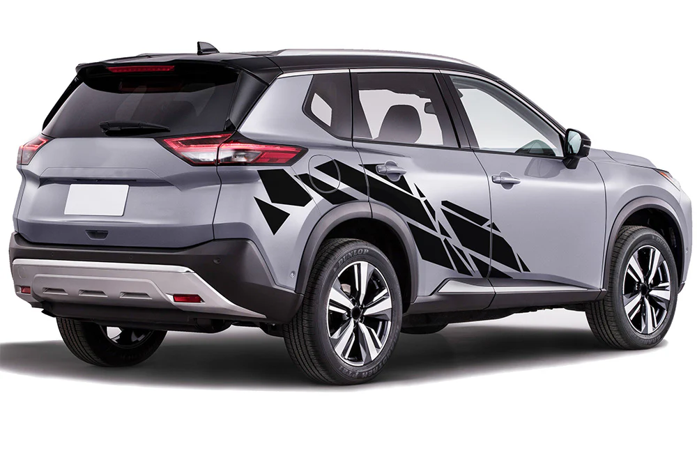 Side Pattern Door Graphics Vinyl Decals Compatible with Nissan Rogue