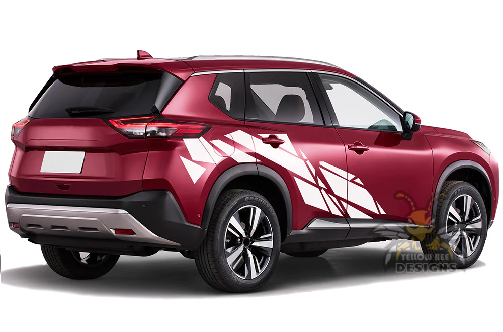 Side Pattern Door Graphics Vinyl Decals Compatible with Nissan Rogue - Image 3