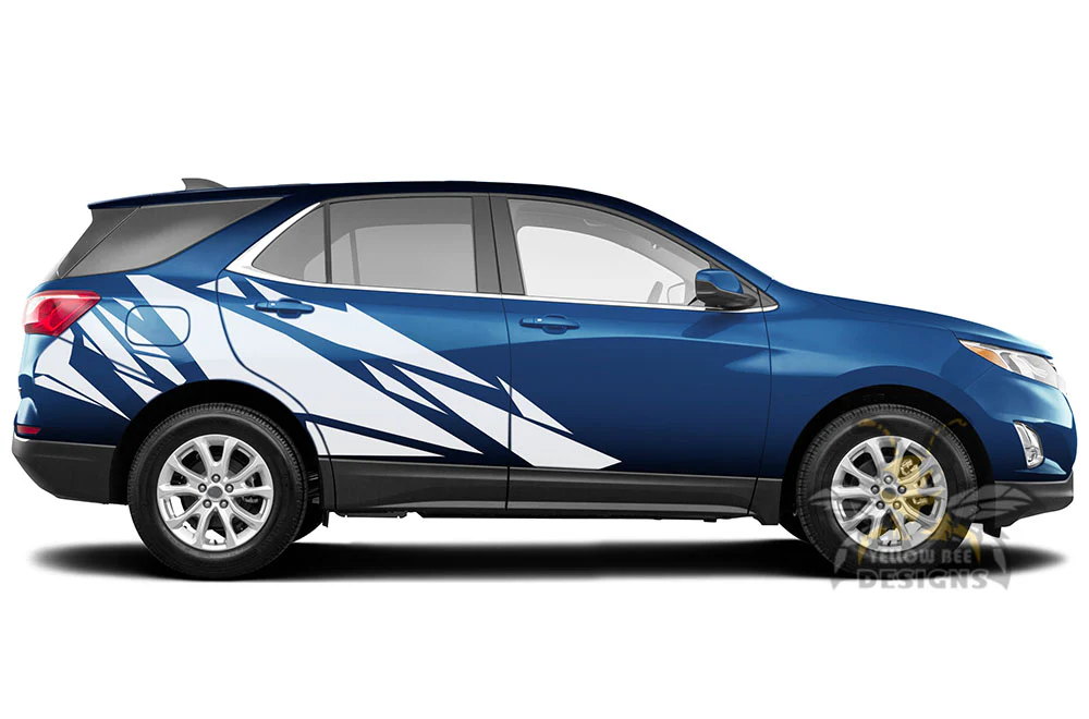 Side Pattern Graphics Vinyl Decals Compatible with Chevrolet Equinox - Image 2