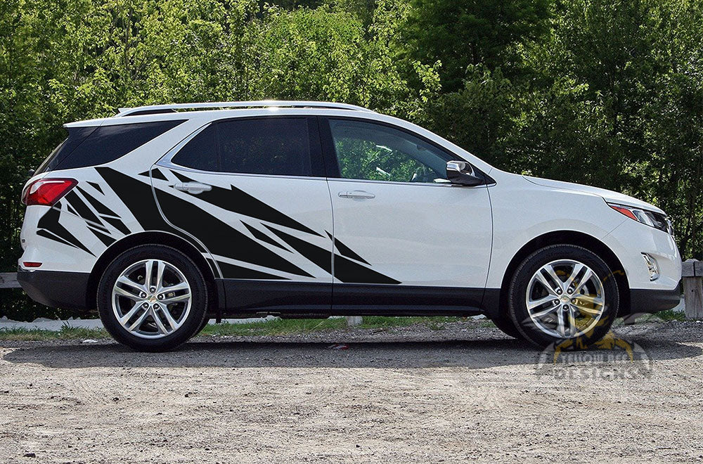 Side Pattern Graphics Vinyl Decals Compatible with Chevrolet Equinox - Image 4