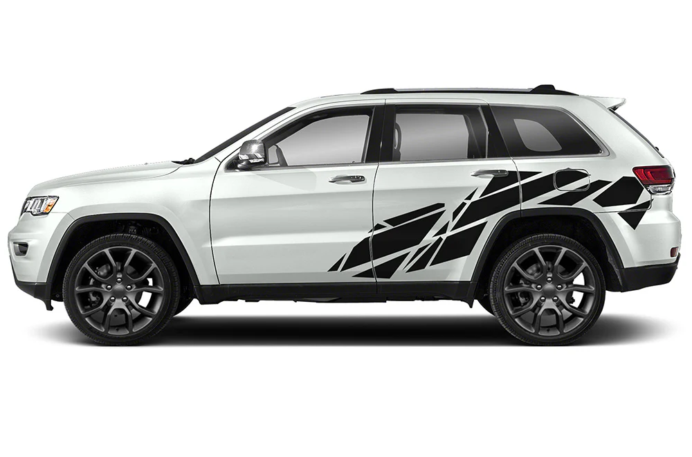 Side Pattern Graphics Vinyl Decals Compatible with Grand Cherokee