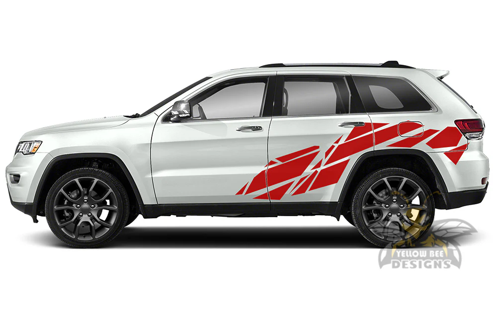 Side Pattern Graphics Vinyl Decals Compatible with Grand Cherokee - Image 3