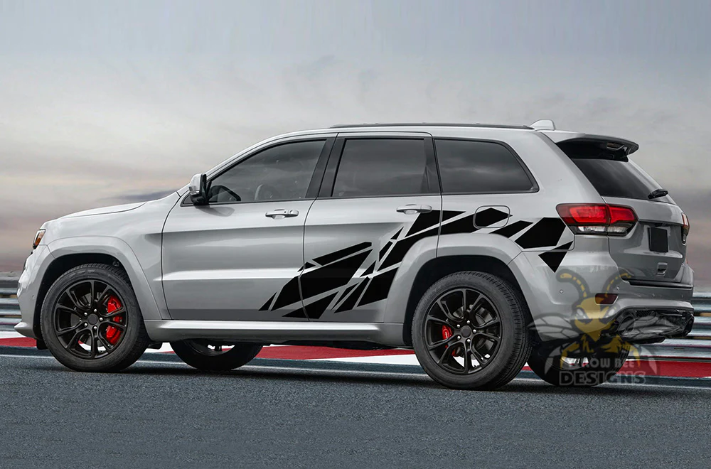 Side Pattern Graphics Vinyl Decals Compatible with Grand Cherokee - Image 4