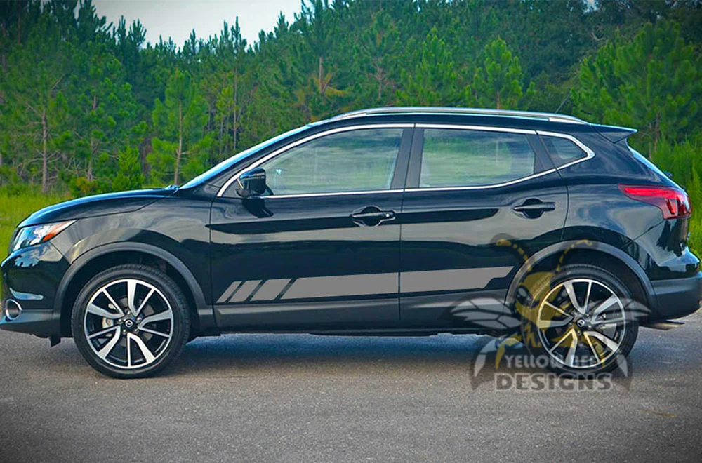 Side Rocker Stripes Graphics Vinyl Decals Compatible with Nissan Rogue - Image 3