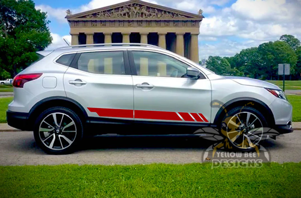 Side Rocker Stripes Graphics Vinyl Decals Compatible with Nissan Rogue - Image 4