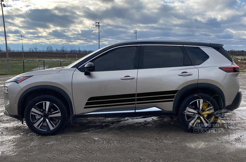 Side Rogue Stripes Graphics Vinyl Decals Compatible with Nissan Rogue - Image 2