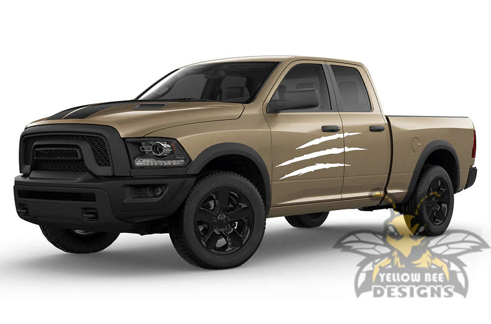 Side Scratches Graphics Kit Vinyl Decal Compatible with Dodge Ram 1500 Quad Cab - Image 3