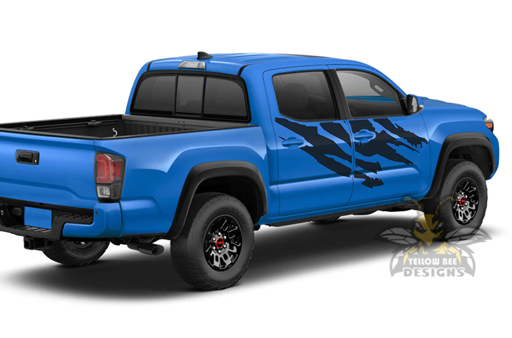 Side Shred Graphics Kit Vinyl Decal Compatible with Toyota Tacoma - Image 2