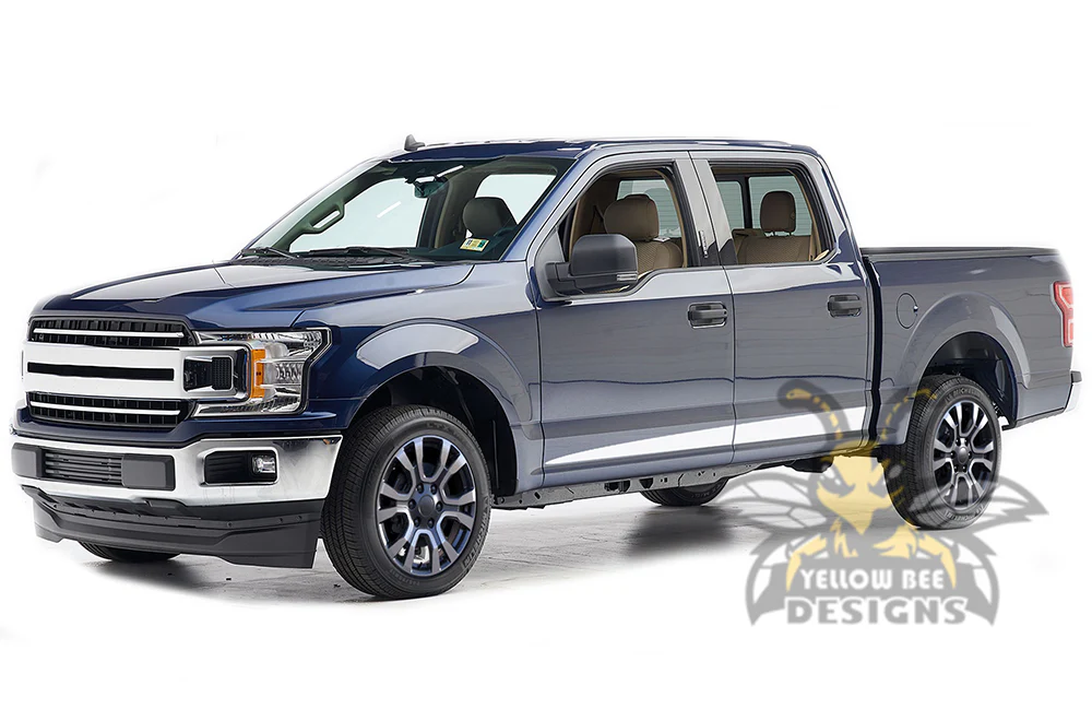 Side Spear Stripes Vinyl Decals Compatible with Ford F150 Super Crew Cab 5.5'' - Image 4