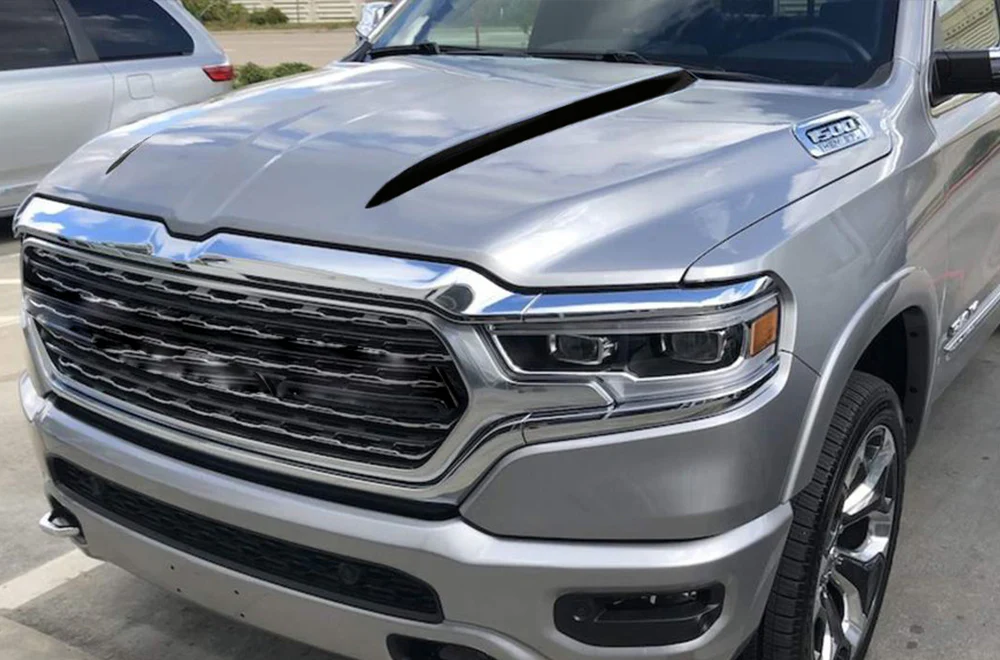 Side Spears Hood Graphics Vinyl Decal Compatible with Dodge Ram 1500 - Image 2