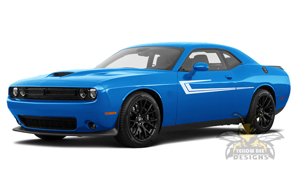 Side Speed Stripes Graphics Vinyl Decal Compatible with Dodge Challenger - Image 2