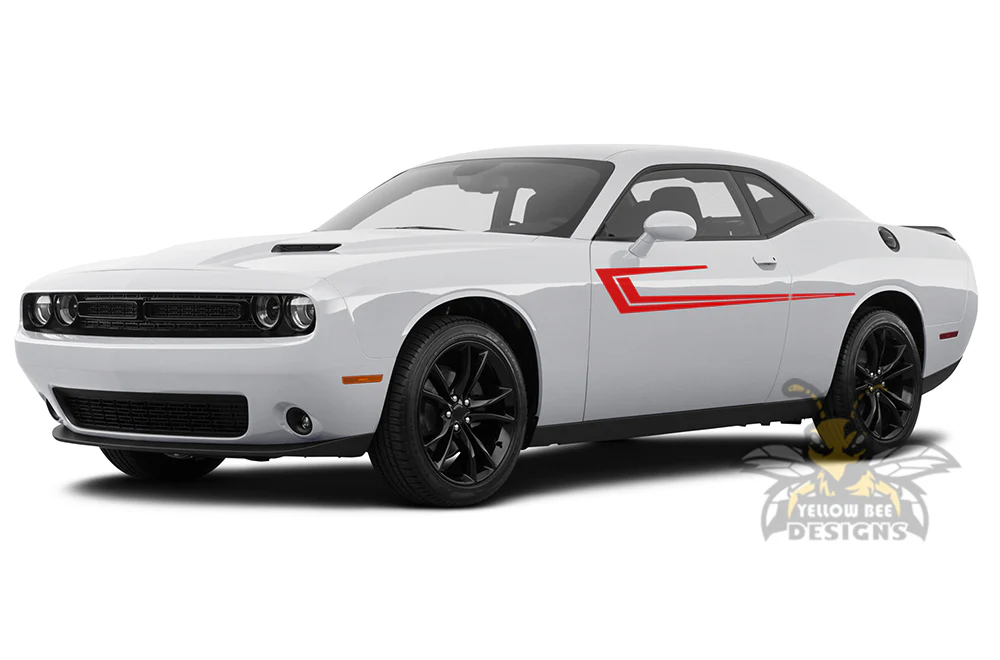 Side Speed Stripes Graphics Vinyl Decal Compatible with Dodge Challenger - Image 3