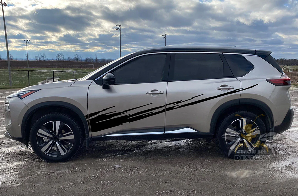 Side Splash Door Graphics Vinyl Decals Compatible with Nissan Rogue - Image 2