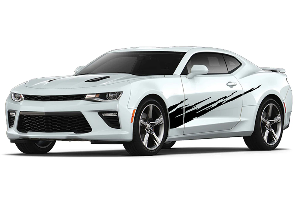 Side Splash Graphics Vinyl Decals Compatible with Chevrolet Camaro