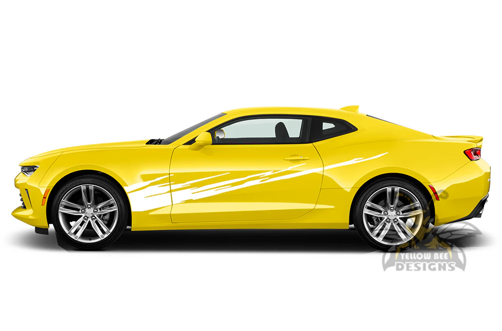 Side Splash Graphics Vinyl Decals Compatible with Chevrolet Camaro - Image 3