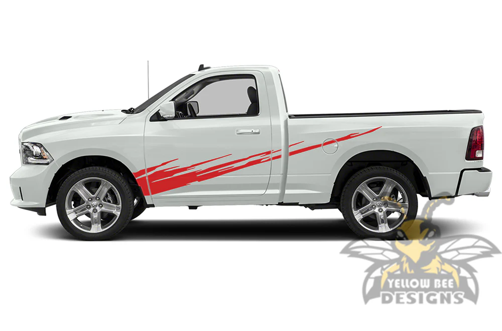Side Splash Graphics Vinyl Decals Compatible with Dodge Ram Regular Cab 1500 - Image 3
