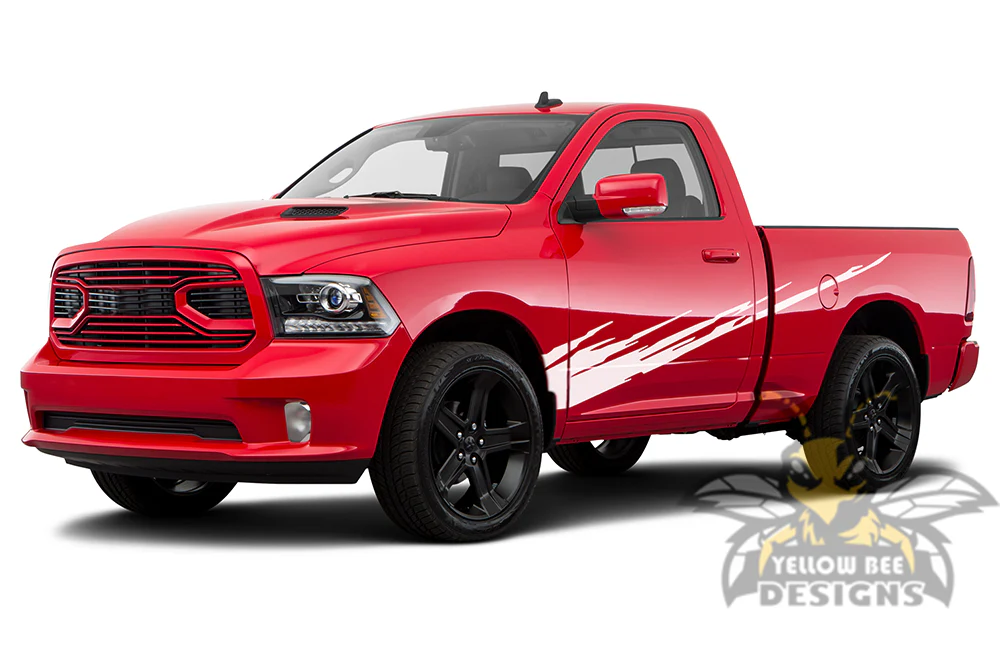 Side Splash Graphics Vinyl Decals Compatible with Dodge Ram Regular Cab 1500 - Image 4