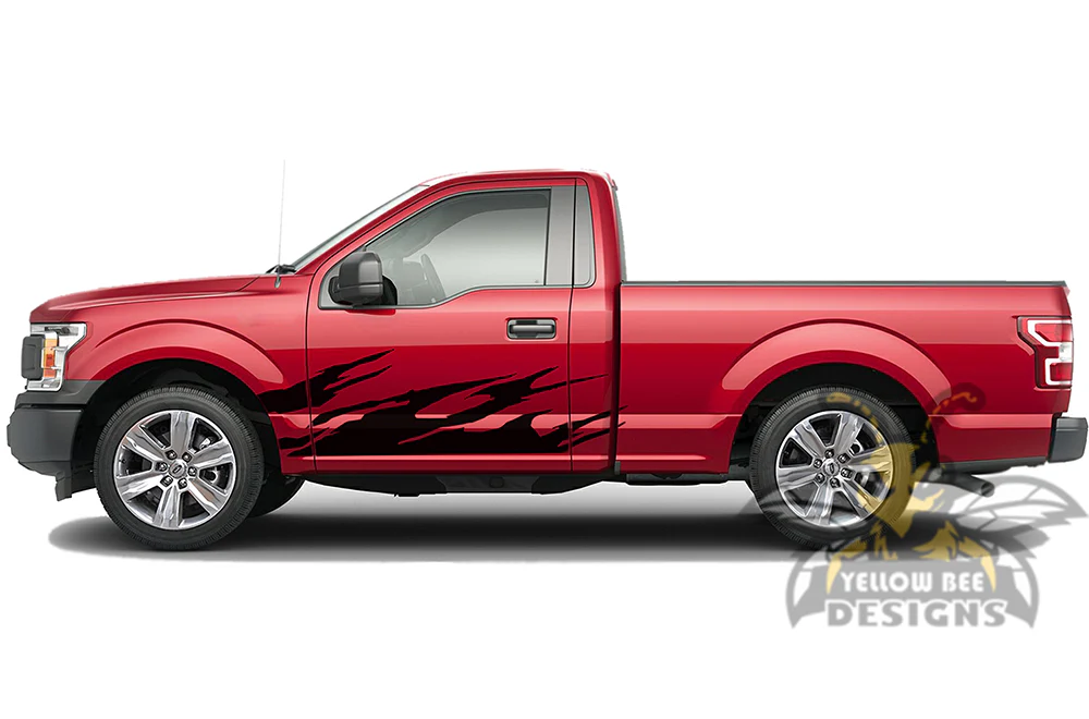 Side Splash Graphics Vinyl Decals Compatible with Ford F150 Regular Cab - Image 2