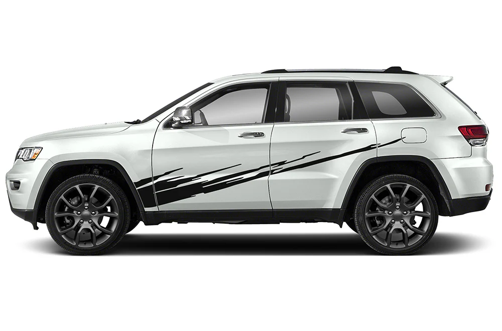 Side Splash Graphics Vinyl Decals Compatible with Grand Cherokee
