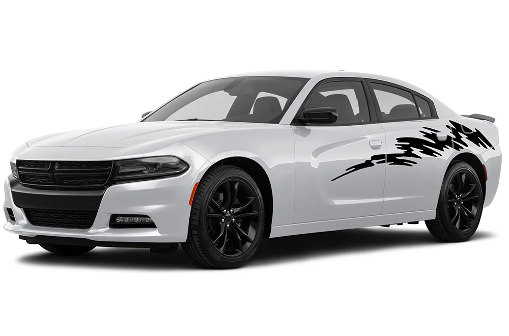 Side Strike Graphics Vinyl Decal Compatible with Dodge Charger