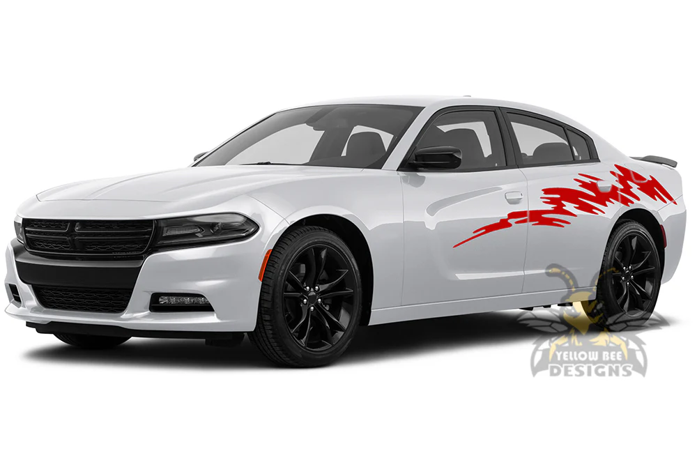 Side Strike Graphics Vinyl Decal Compatible with Dodge Charger - Image 3