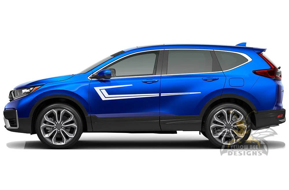 Side Strike Stripes Graphics Vinyl Decals Compatible with Honda CR-V - Image 2