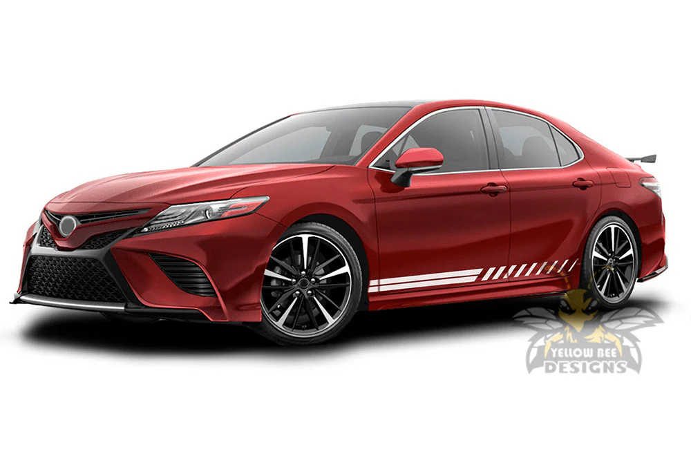 Side Toyota Stripes Graphics Vinyl Decals Compatible with Toyota Camry - Image 3
