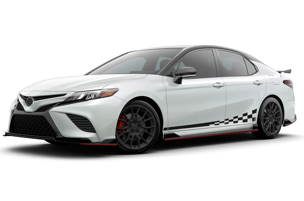 Side Wavy Stripes Graphics Vinyl Decals Compatible with Toyota Camry