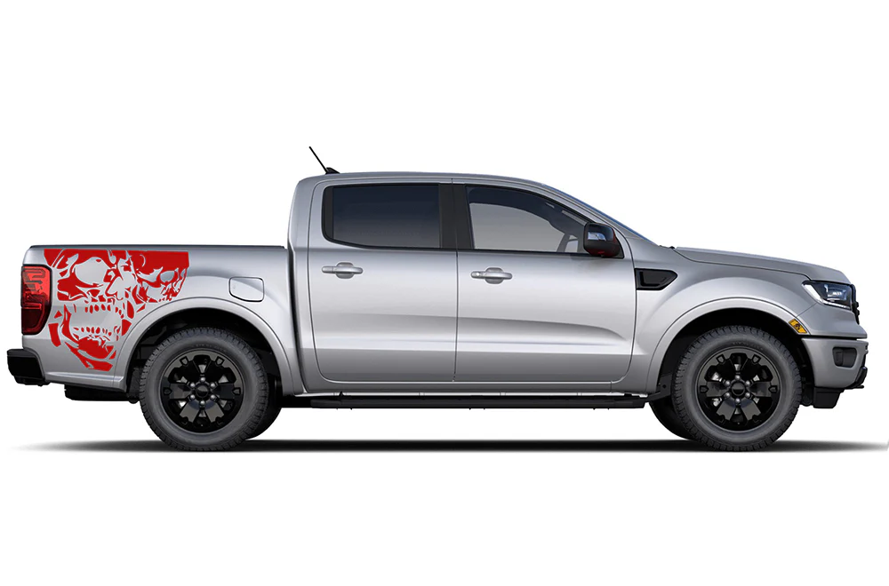 Skull Bed Side Vinyl Decals Compatible with Ford Ranger - Image 3