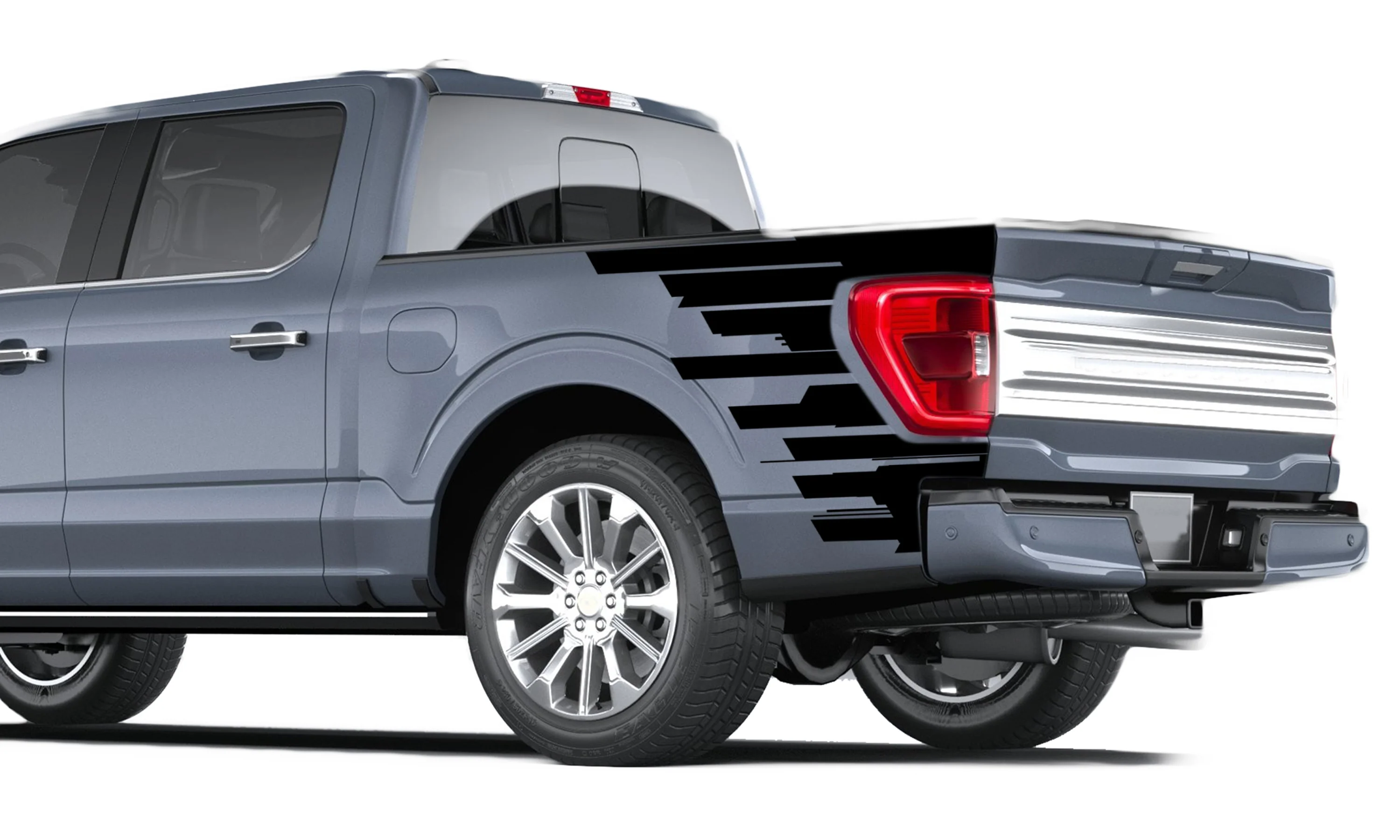 Skyscrapers Bed Graphics Vinyl Decals Compatible with Ford F150