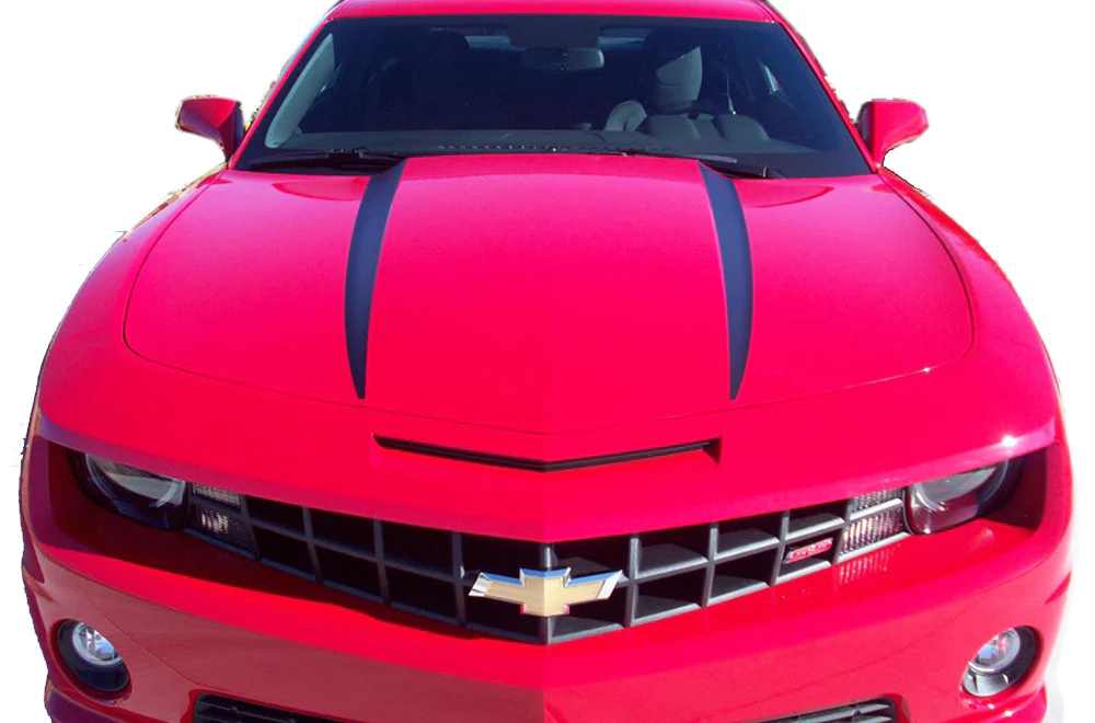Spear Hood Graphics Vinyl Decals Compatible with Chevrolet Camaro