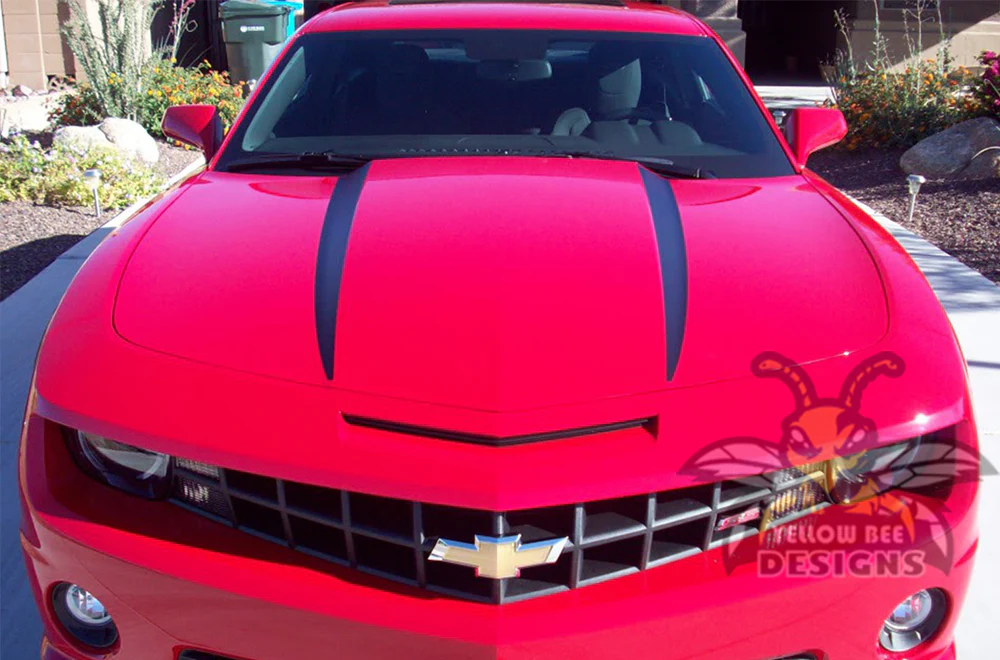 Spear Hood Graphics Vinyl Decals Compatible with Chevrolet Camaro - Image 2