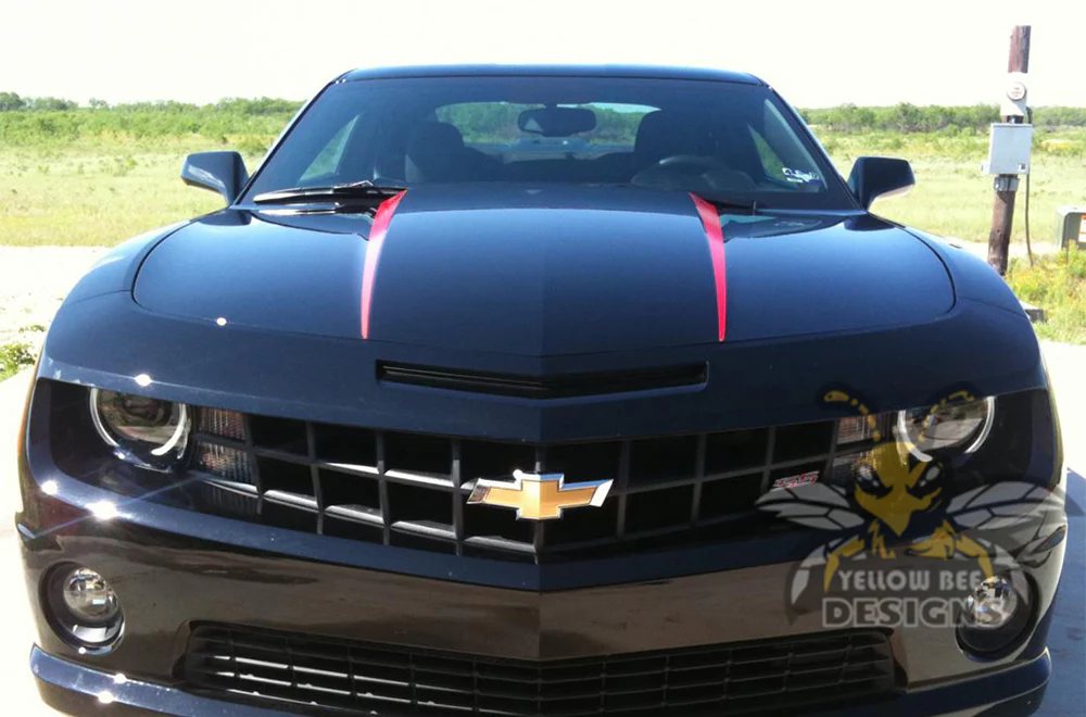 Spear Hood Graphics Vinyl Decals Compatible with Chevrolet Camaro - Image 4