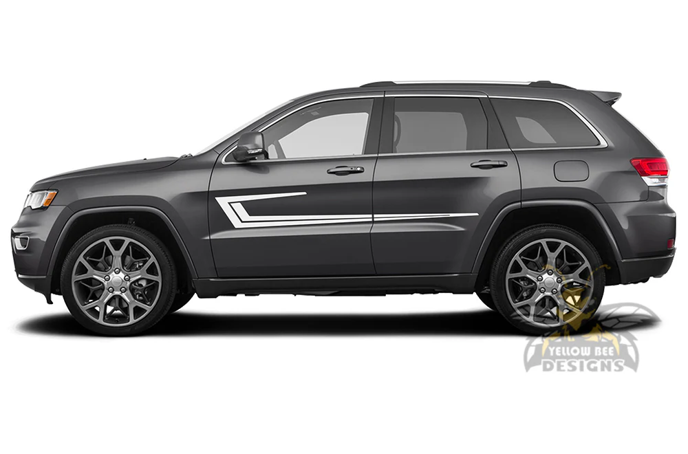 Spear Side Stripes Graphics Vinyl Decals Compatible with Grand Cherokee - Image 2