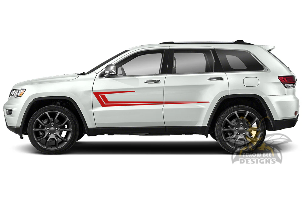 Spear Side Stripes Graphics Vinyl Decals Compatible with Grand Cherokee - Image 3