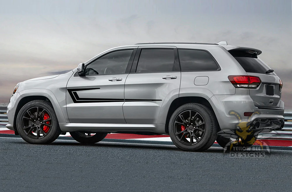 Spear Side Stripes Graphics Vinyl Decals Compatible with Grand Cherokee - Image 4
