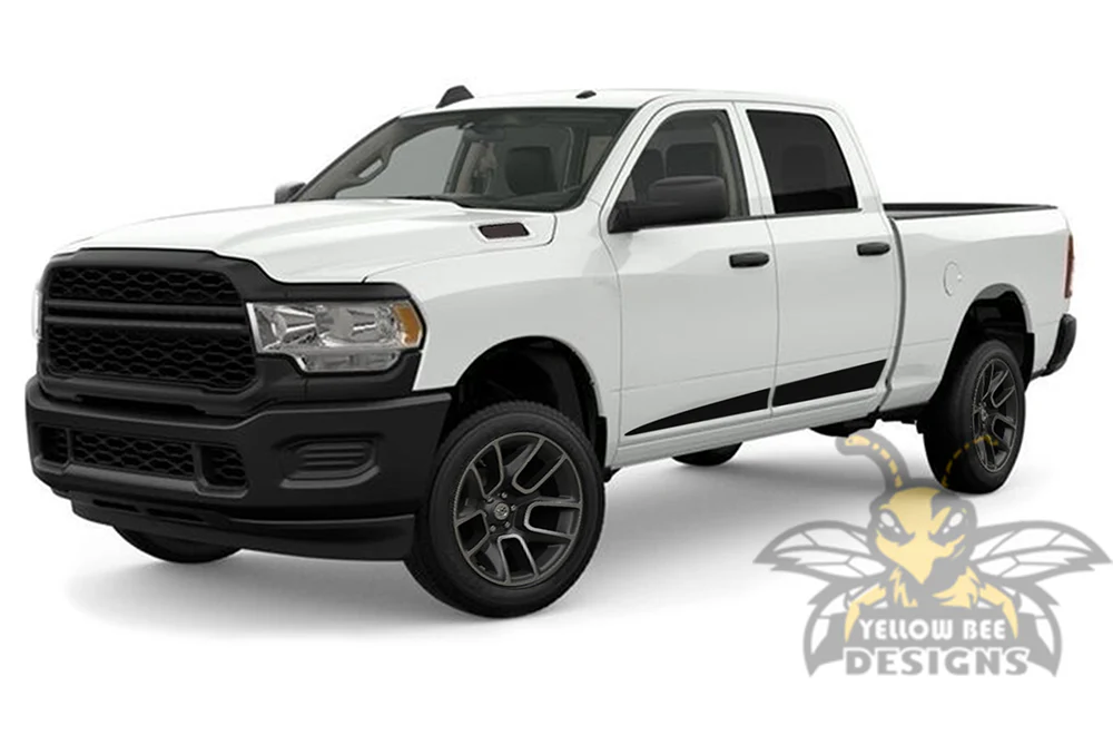 Spear Stripes Graphics Kit Vinyl Decals Compatible with Dodge Ram 2500 Crew Cab - Image 2
