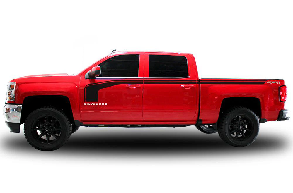 Special Stripes Graphics Vinyl Decals Compatible with Chevrolet Silverado 1500 Crew Cab