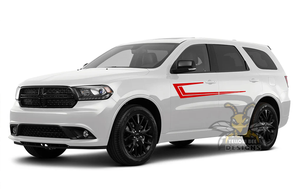Speed Door Side Stripes Vinyl Decals Compatible With Dodge Durango - Image 4