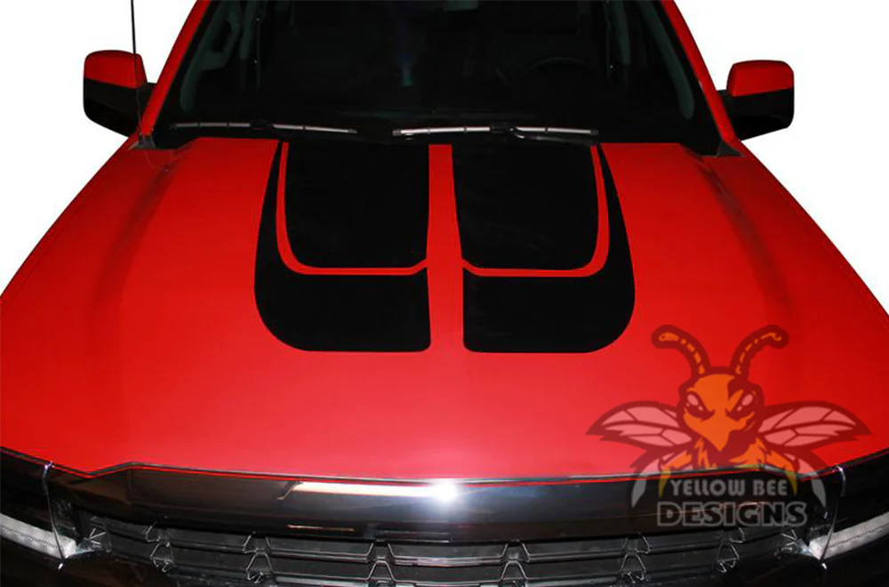 Speed Hood/Tailgate Graphics Vinyl Decals Compatible with Chevrolet Silverado 1500 - Image 2