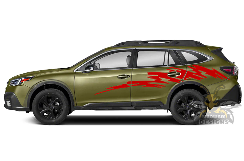 Speed Side Door Graphics Vinyl Decals Compatible with Subaru Outback - Image 2