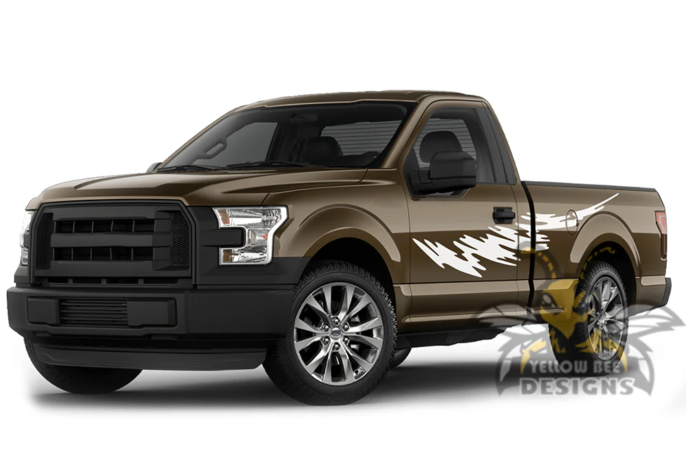 Speed Side Graphics Vinyl Decals Compatible with Ford F150 Regular Cab 6.5'' - Image 4