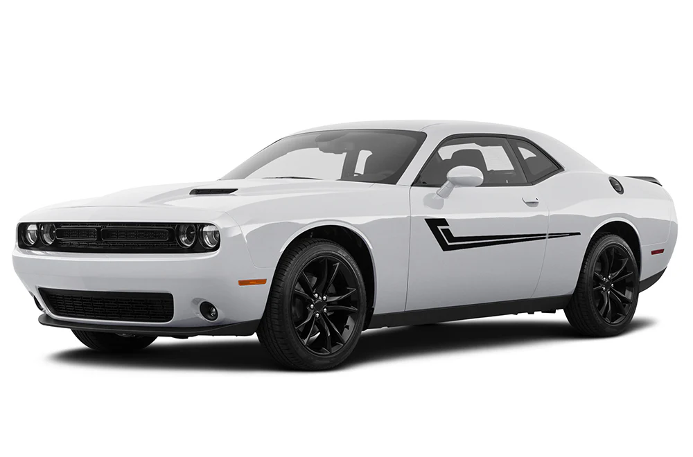 Speed Side Stripes Graphics Vinyl Decal Compatible with Dodge Challenger