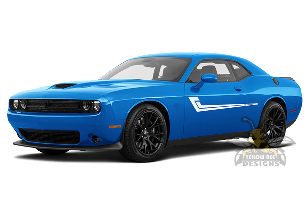 Speed Side Stripes Graphics Vinyl Decal Compatible with Dodge Challenger - Image 2